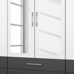 Armoire 271 Cm 2 Rauch Blue 11 Armoire 271 Cm 2 Rauch Blue -Armoires Soldes drehtuerenschrank hersbruck extra weiss graumetallic 271 cm 6 tuerig 2 spiegeltueren 3684985