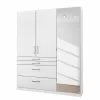 Armoire Homburg I Largeur 136 Cm Alpin Blanc Rauch Blue