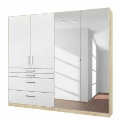 Armoire Homburg Ii 181 Cm : Largeur Imitation Miroir Blanc Rauch Blue