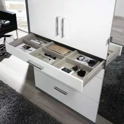 Armoire Homburg Ii 181 Cm : Largeur Imitation Miroir Blanc Rauch Blue 16 Armoire Homburg Ii 181 Cm : Largeur Imitation Miroir Blanc Rauch Blue -Armoires Soldes drehtuerenschrank homburg ii weiss eiche sonoma dekor 181 cm 4 tuerig mit spiegeltuer en 4504436