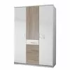 Julan Wimex Miroir Armoire Ii Pivotante Imitation 2 Julan Wimex Miroir Armoire Ii Pivotante Imitation -Armoires Soldes drehtuerenschrank julan ii alpinweiss eiche saegerau dekor 135 cm 3 tuerig ohne spiegeltuer en 3607057