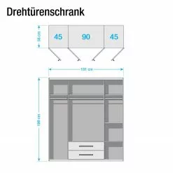 Armoire 181 Cm Krefeld Rauch Blue 12 Armoire 181 Cm Krefeld Rauch Blue -Armoires Soldes drehtuerenschrank krefeld alpinweiss brombeere schrankbreite 181 cm 4 tuerig 3597553