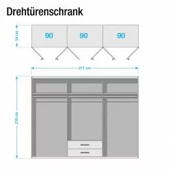 Armoire 271 Cm Passau Rauch Orange 13 Armoire 271 Cm Passau Rauch Orange -Armoires Soldes drehtuerenschrank passau 271 cm 4 tuerig 3690269