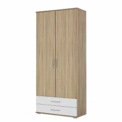 Armoire 85 Cm Miroir Imitation Alpin Blanc Rauch Blue