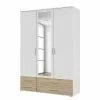 Armoire Rasant-Extra I 127 Cm Imitation Alpin Blanc Rauch Blue -Armoires Soldes drehtuerenschrank rasant extra i alpinweiss eiche sonoma dekor 127 cm 3 tuerig 1 spiegeltuer 2670398