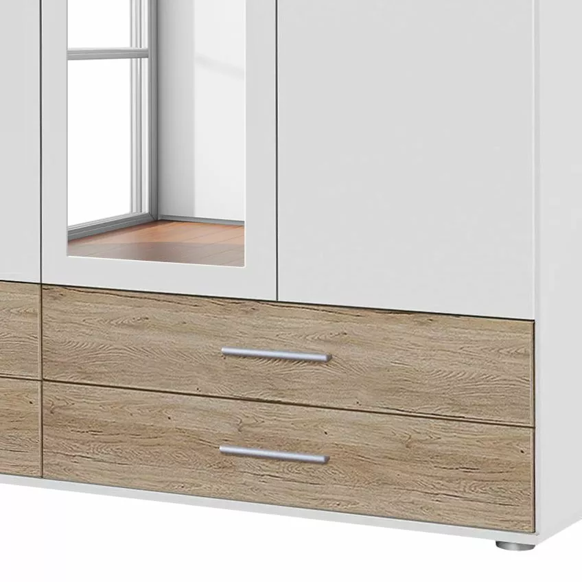 San Remo Armoire Rasant-Extra I 127 Cm Imitation Chêne De Alpin Blanc Rauch Blue 4 San Remo Armoire Rasant-Extra I 127 Cm Imitation Chêne De Alpin Blanc Rauch Blue – Image 2