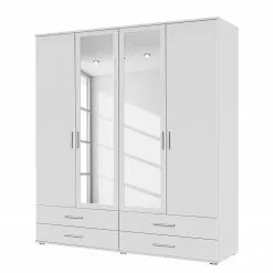 Armoire Rasant I 168 Cm Largeur Miroir Pivotante Alpin Blanc Rauch Blue
