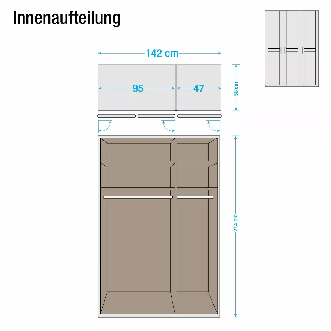 Rauch Armoire Sitara I 2 Porte 95 Cm Orange 11 Rauch Armoire Sitara I 2 Porte 95 Cm Orange – Image 9