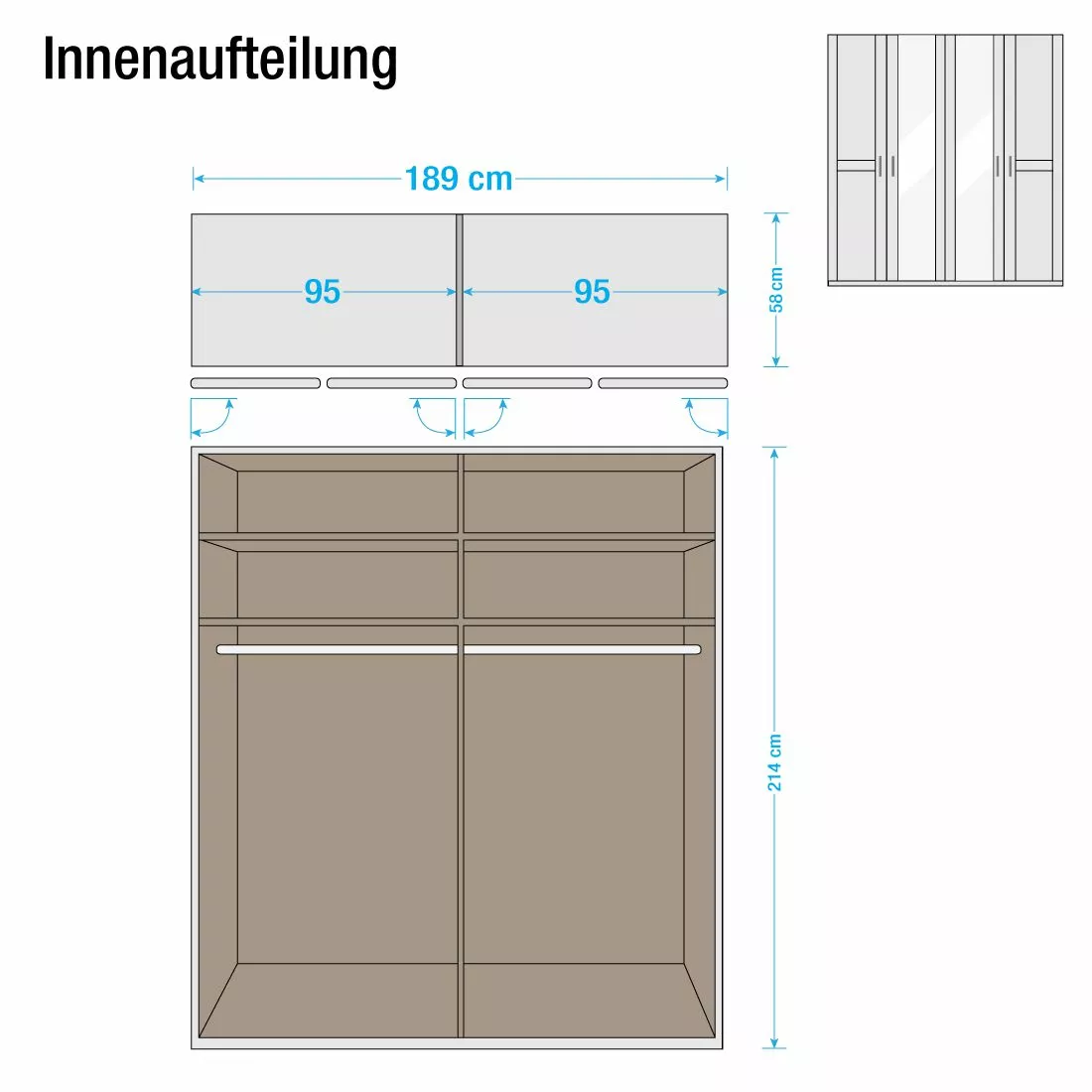 Rauch Armoire Miroir Sitara Ii 235 Cm 5 Porte Orange 12 Rauch Armoire Miroir Sitara Ii 235 Cm 5 Porte Orange – Image 10