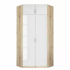 Armoire Brillant Imitation Blanc Rauch Blue -Armoires Soldes eckschrank celle eiche sonoma dekor hochglanz weiss 2118222