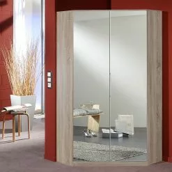 Armoires Soldes 2022 -Armoires Soldes eckschrank claudine mit ohne spiegel perlglanz softwhite eiche saegerau 1405617