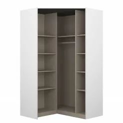 Kiydoo Blanc Alpin Armoire I 197 Cm -Armoires Soldes eckschrank kiydoo inkl ausgleichsleisten i alpinweiss 197 cm 4549308 2