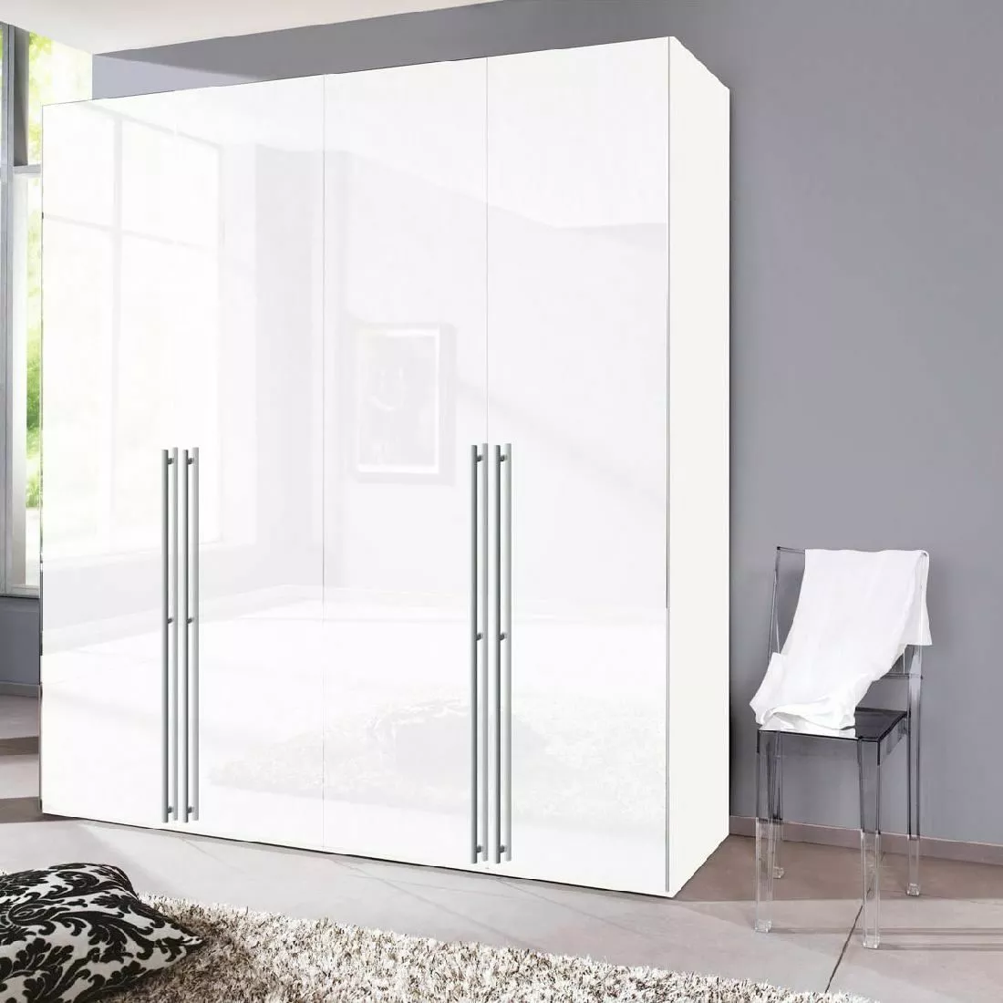 Möbel Armoire Brooklyn Xii 216 Cm Hauteur Largeur 200 Cm Polaire Expres Blanc 4 Möbel Armoire Brooklyn Xii 216 Cm Hauteur Largeur 200 Cm Polaire Expres Blanc – Image 2