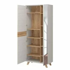 Germania Pin Imitation Chêne De Navarra Blanc -Armoires Soldes garderobenschrank calvi ii pinie weiss dekor eiche 4260444