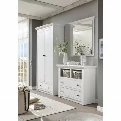 Maison Belfort Pin Armoire Vestibule Imitation Geestland Blanc -Armoires Soldes garderobenschrank geestland pinie weiss dekor 4486388