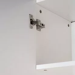 Mørteen Armoire Chêne Massif Lindholm Blanc -Armoires Soldes garderobenschrank lindholm eiche massiv matt weiss 4831560