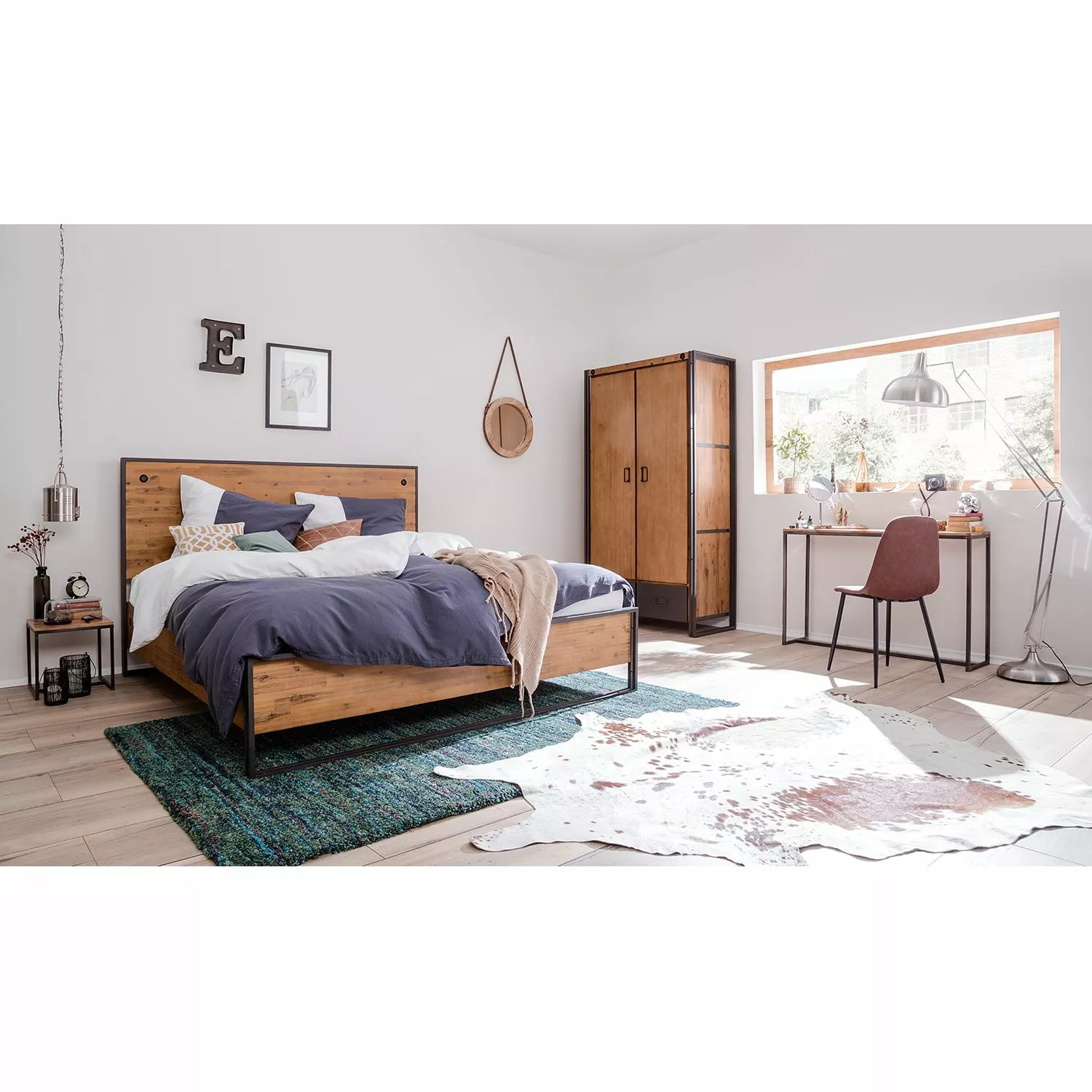 Ars Manufacti Armoire Manchester Ii Anthracite Acacia Acacia Massif Métal 110 Cm 6 Ars Manufacti Armoire Manchester Ii Anthracite Acacia Acacia Massif Métal 110 Cm – Image 4