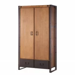 Ars Manufacti Armoire Manchester Ii Anthracite Acacia Acacia Massif Métal 110 Cm