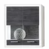 Piorini Vitrine Pin Ii Anthracite Suspendue Imitation Mooved Blanc -Armoires Soldes haengevitrine maruto ii inkl beleuchtung kiefer dunkel dekor weiss 4933180