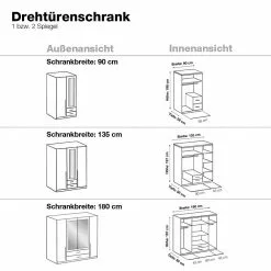 Wimex Armoire -Armoires Soldes home design salta kleiderschrank alpinweiss absetzung anthrazit versch groessen m wi ssk 0178a 2 3