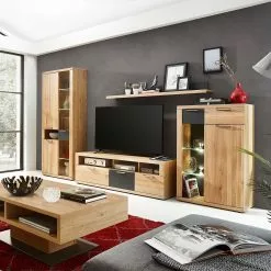 Macoun Naturoo Vitrine Armoire Chêne En Partiellement Éclairage Massif Sauvage -Armoires Soldes innostyle wohnen 10 01 17 4491232