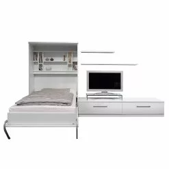 Loftscape Ensemble Lit Majano 86 X 205Cm Mural Blanc