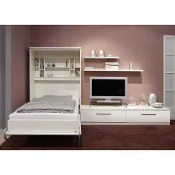 Loftscape Ensemble Lit Majano 86 X 205Cm Mural Blanc -Armoires Soldes klappbett kombination majano 86 x 205 cm kaltschaummatratze weiss 1718494