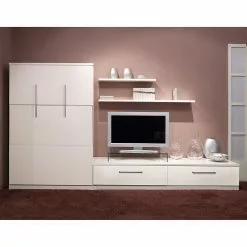 Loftscape Ensemble Lit Majano 86 X 205Cm Mural Blanc -Armoires Soldes klappbett kombination majano 86 x 205 cm kaltschaummatratze weiss 1718502