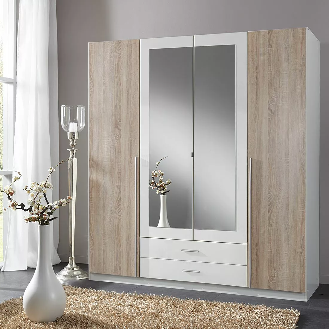 Wimex Vêtement Armoire : Largeur 180 Cm 4 Wimex Vêtement Armoire : Largeur 180 Cm – Image 2