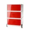 Easyoffice By Paperflow Rouge Blanc 2 Easyoffice By Paperflow Rouge Blanc -Armoires Soldes rollcontainer easybox i weiss rot 1595762
