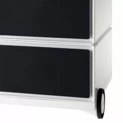 Easyoffice By Paperflow Blanc Noir 6 Easyoffice By Paperflow Blanc Noir -Armoires Soldes rollcontainer easybox i weiss schwarz 1595818