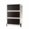 Wengé Easyoffice By Paperflow I 2 Wengé Easyoffice By Paperflow I -Armoires Soldes rollcontainer easybox i weiss wenge 1595734