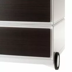 Wengé Easyoffice By Paperflow I 6 Wengé Easyoffice By Paperflow I -Armoires Soldes rollcontainer easybox i weiss wenge 1595738