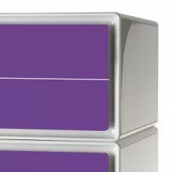 Easyoffice By Paperflow Easybox Ii Violet Blanc 7 Easyoffice By Paperflow Easybox Ii Violet Blanc -Armoires Soldes rollcontainer easybox ii weiss lila 2223034