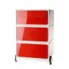 Easyoffice By Paperflow Easybox Ii Rouge Blanc -Armoires Soldes rollcontainer easybox ii weiss rot 1595682