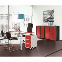 Easyoffice By Paperflow Easybox Ii Rouge Blanc 8 Easyoffice By Paperflow Easybox Ii Rouge Blanc -Armoires Soldes rollcontainer easybox ii weiss rot 2056250