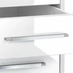 Blanc Alpin Merit Ii -Armoires Soldes rollcontainer merit ii alpinweiss hochglanz weiss 372272