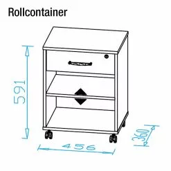 Maja Sonoma Möbel Imitation 7 Maja Sonoma Möbel Imitation -Armoires Soldes rollcontainer renee eiche sonoma dekor 373331