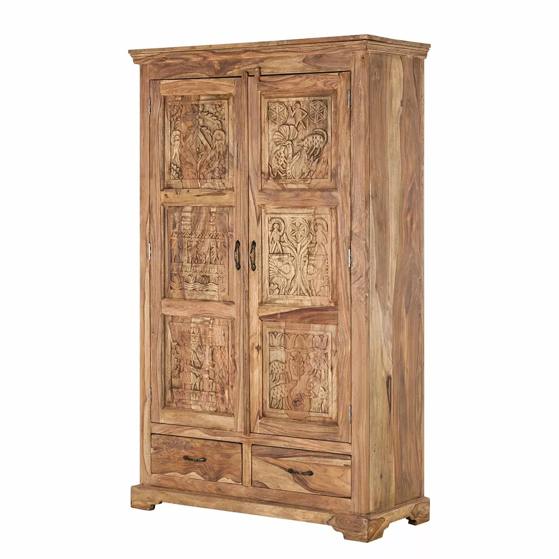 Wolf-Möbel Sheesham Massif Armoire Bombay 3 Wolf-Möbel Sheesham Massif Armoire Bombay