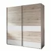 San Remo Ches Wimex Armoire 2 180 Cm Coulissante Imitation Chêne De Alpin Blanc -Armoires Soldes schwebetuerenschrank chess i alpinweiss eiche sanremo dekor 2174778