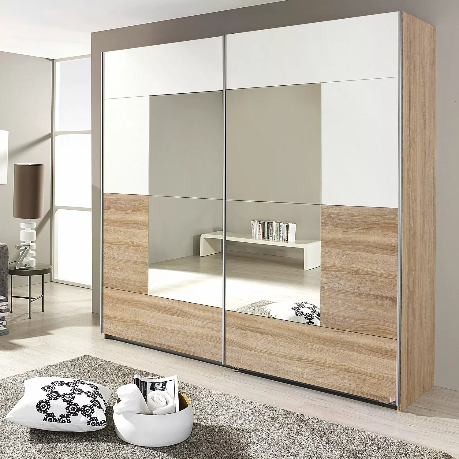 Armoire 218 Cm Imitation Alpin Crato Blanc Rauch Blue 4 Armoire 218 Cm Imitation Alpin Crato Blanc Rauch Blue – Image 2