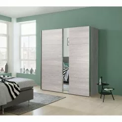 Miroir Möbel Armoire Verre 200 Cm Expres Imitation Madrid 9 Miroir Möbel Armoire Verre 200 Cm Expres Imitation Madrid -Armoires Soldes schwebetuerenschrank madrid eiche platin dekor spiegelglass 200 cm 2 tuerig 5024408