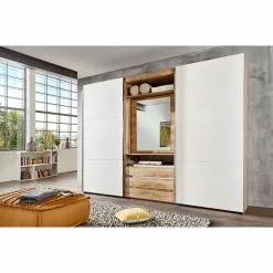 Armoire Magic I 216 Cm Fresh To Go -Armoires Soldes schwebetuerenschrank magic i alpinweiss plankeneiche dekor 216 cm 5037068