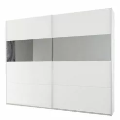 Rauch Orange Miroir Armoire Quadra Iii Largeur Hauteur 226 Cm 210 Cm Coulissante Alpin Blanc