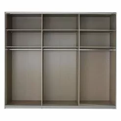 Armoire 230 Cm 271 X Coulissante Quadra Alpin Rauch Orange Blanc Lave Gri -Armoires Soldes schwebetuerenschrank quadra alpinweiss hochglanz weiss lavagrau breite x hoehe 271 x 230 cm 1916854