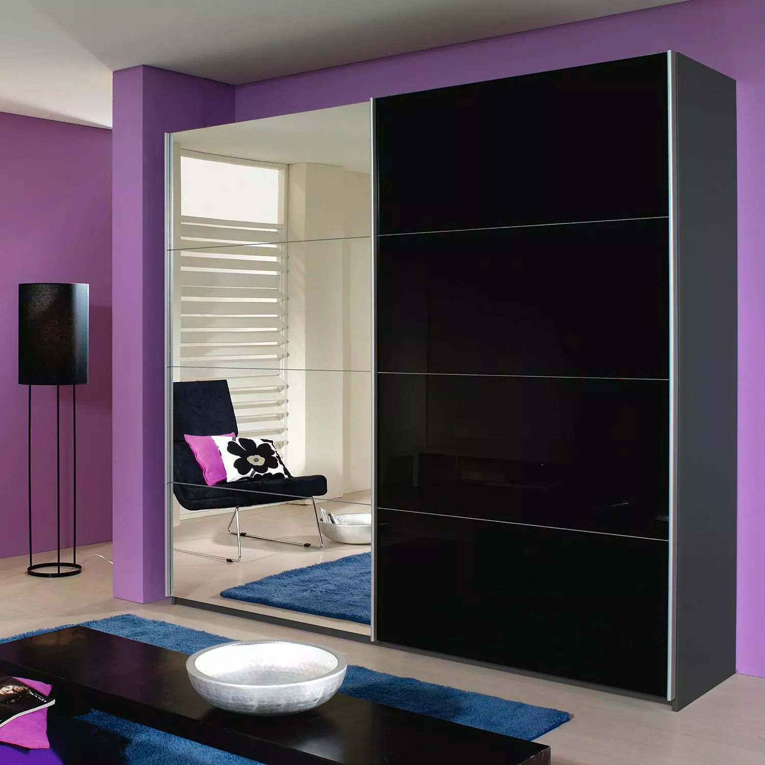 Armoire 181 Cm 230 Cm Hauteur Largeur Coulissante Quadra Rauch Orange 4 Armoire 181 Cm 230 Cm Hauteur Largeur Coulissante Quadra Rauch Orange – Image 2