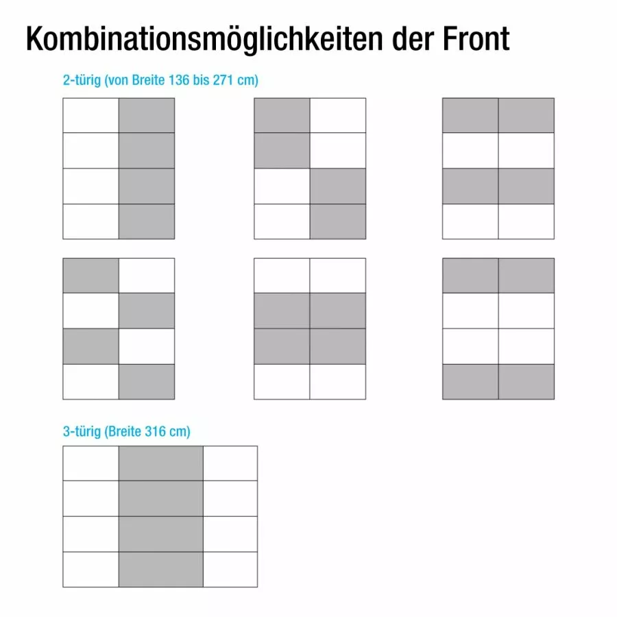 Armoire 181 Cm 230 Cm Hauteur Largeur Coulissante Quadra Rauch Orange 6 Armoire 181 Cm 230 Cm Hauteur Largeur Coulissante Quadra Rauch Orange – Image 4