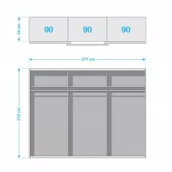 Armoire Alpin Minéral Rauch Blue Blanc Gri 14 Armoire Alpin Minéral Rauch Blue Blanc Gri -Armoires Soldes schwebetuerenschrank siegen alpinweiss steingrau 5012036