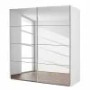 Armoire 136 Cm Coulissante Alpin Subito Rauch Orange Blanc -Armoires Soldes schwebetuerenschrank subito 2 spiegeltueren alpinweiss 136 cm 2 tuerig 461822
