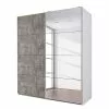 Rauch Orange Armoire Subito Ii 136 Cm Coulissante -Armoires Soldes schwebetuerenschrank subito ii steingrau alpinweiss 136 cm 2 tuerig 5012080